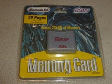 NEW SEALED NUBY 256KB NINTENDO 64 CONTROLLER MEMORY CARD NB 5025