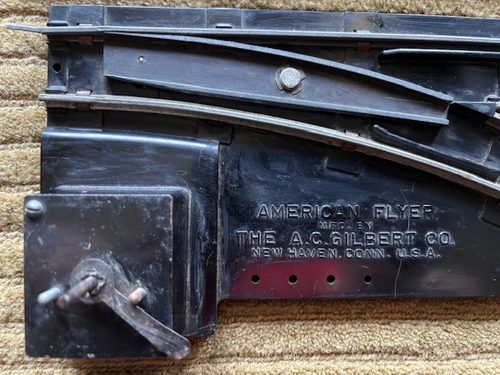 Vtg American Flyer S gauge Track Manual Switch - 3 Manual switch - Picture 3 of 3
