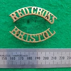 WW1 British Red Cross Bristol Detachment Shoulder Title Badge