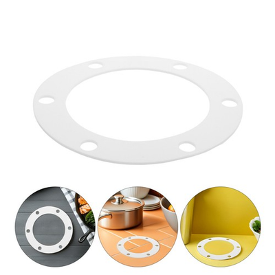 #ad Silicone Heating Washer 6 Hole White Heat Resistant Gasket For Steam Boiler $16.64