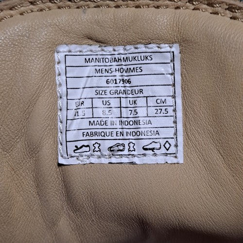 NIB! Manitobah Mukluks Mesa Moc Toe Waterproof Leather Boot Men Size 8.5 Black - Picture 18 of 21