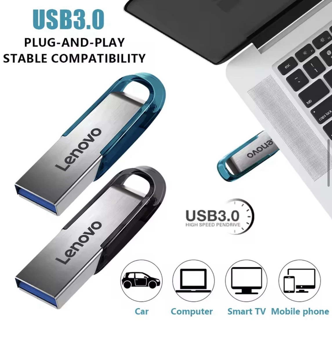 UNITÀ FLASH LENOVO 3.1 USB 2 TB Pendrive In Metallo Ad Alta Velocità UNITÀ FLASH LENOVO 3.1 USB 2 TB Pendrive In Metallo Ad Alta Velocità