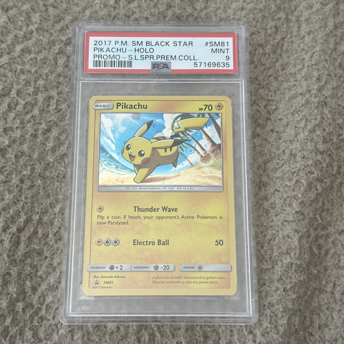Pikachu Pokémon TCG Professional Sports Authenticator (PSA) Grade