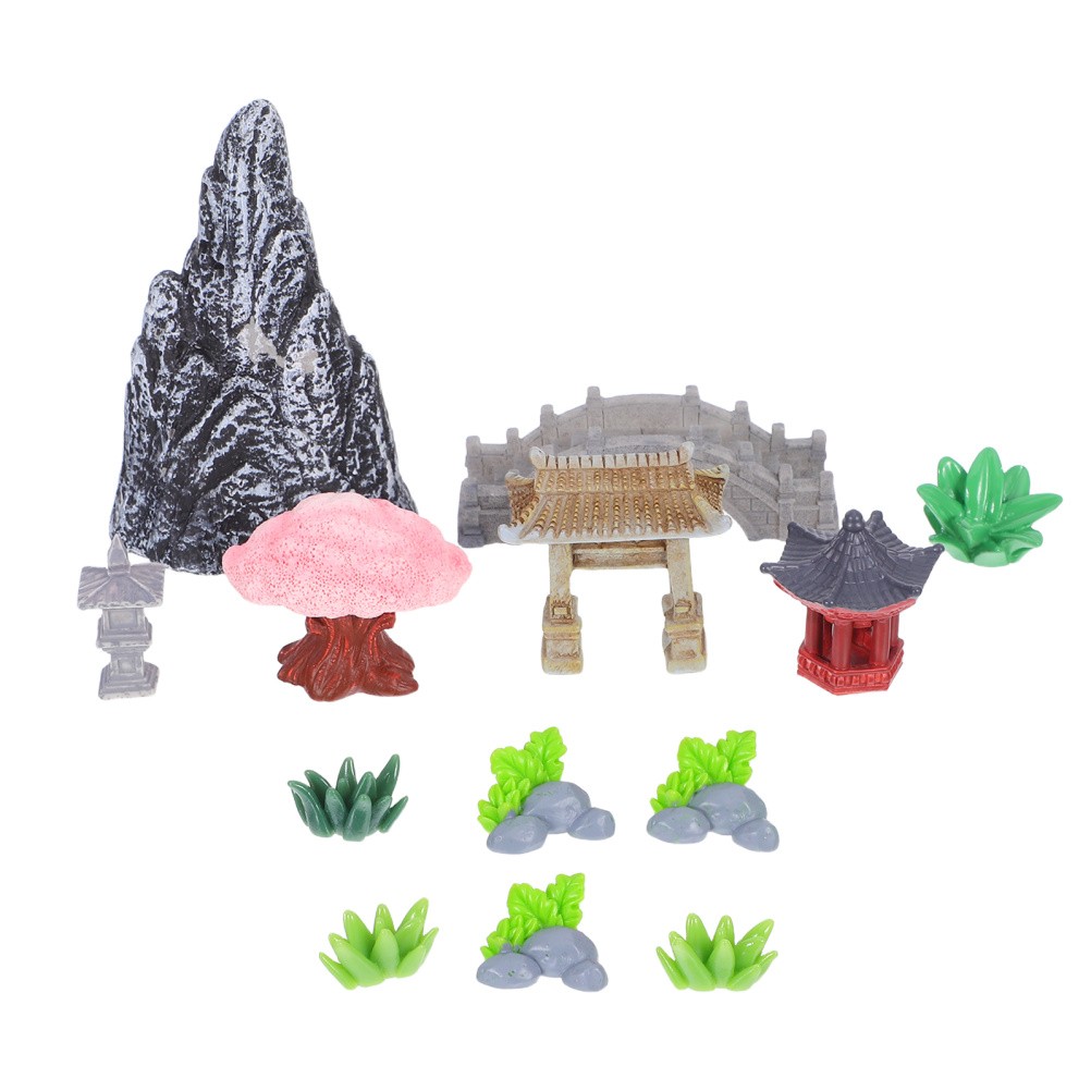 1 Set Feengarten-Zubehör: Miniatur-Garten-Set – Mikro-Landschaftsornamente –