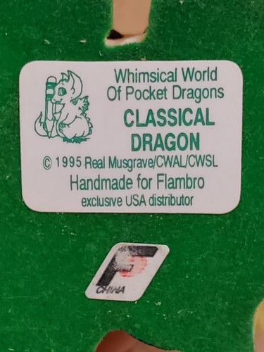 Whimsical World Of Pocket Dragon 1995 "Classical Dragon" Excellent Condition - Picture 9 of 9