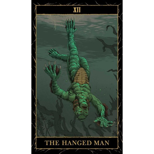 Universal Monsters Tarot Deck Mini. Full 78 Card Mini Deck Classic Monsters - Picture 6 of 8
