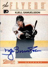 2012-13 Classics Signatures Autographs #195 Kjell Samuelsson Auto - NM-MT