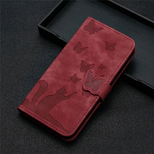 Butterfly Cat Wallet Phone Case For Samsung S24 S23 FE S22 S21 S20 Ultra S10 - 第 29/64 張圖片