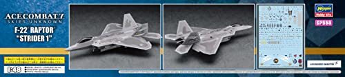 Hasegawa 1/48 Ace Combat 7 Skies unbekannt F-22 Raptor Strider 1 Modellbausatz Japan - Bild 13 von 13