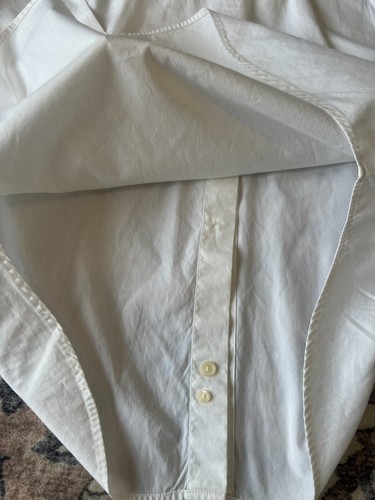 Vintage Britches Great Outdoors Men Embroidered White Shirt Button up 90s Size M - Picture 10 of 16