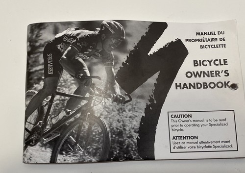 Specialized Bicycle Owners Manual 1998 Replacement Soft Cover Book