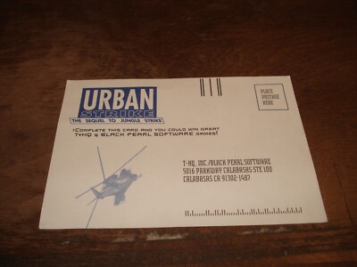 Urban Strike T*HQ Inc Insert SNES Super Nintendo U/C-SNS-AUSE-USA