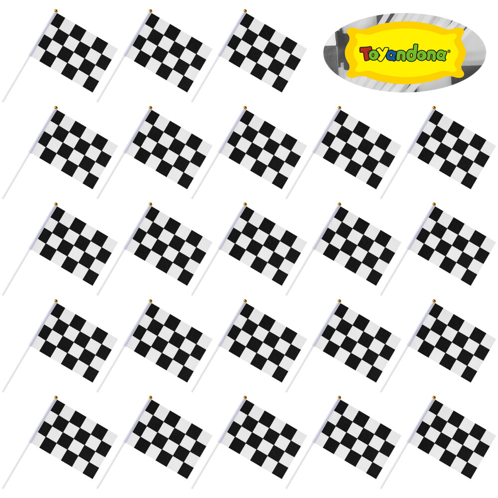 25pcs Checkered Flags Checkered Race Flags Checkered Flags On Sticks Party | eBay 25pcs-checkered-flags-checkered-race-flags-checkered-flags-on-sticks-party-ebay