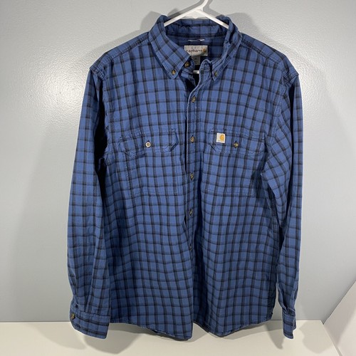Carhartt Original Fit Blue Plaid Shirt 