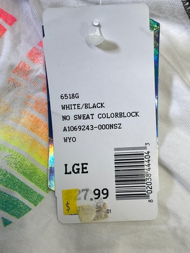 Soffe Girls No Sweat Colorblock LongSleeve Hoodie Shirt-Black/White,Large(12-14) - Picture 9 of 9
