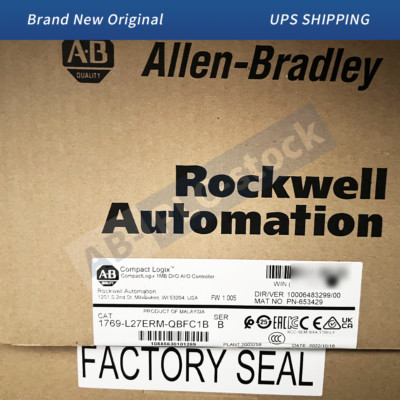 New Allen-Bradley 1769-L27ERM-QBFC1B CompactLogix 1MB DI/O AI/O Controller US