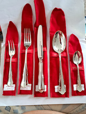 besteckset, 5tlg,925 Sterl.Silber R&B, Alt-Chippendale