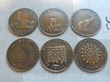 LOTE DE 6 MEDALLAS MACH MIT SCHÖNER UNSER ROSTOCK
