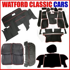 MGB Roadster Black/Red Ultimate Interior Overhaul Kit See Description 1972 to 80