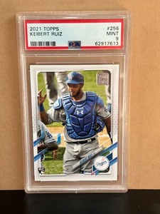2021 TOPPS KEIBERT RUIZ ROOKIE RC PSA 9 MINT #256 DODGERS NATIONALS
