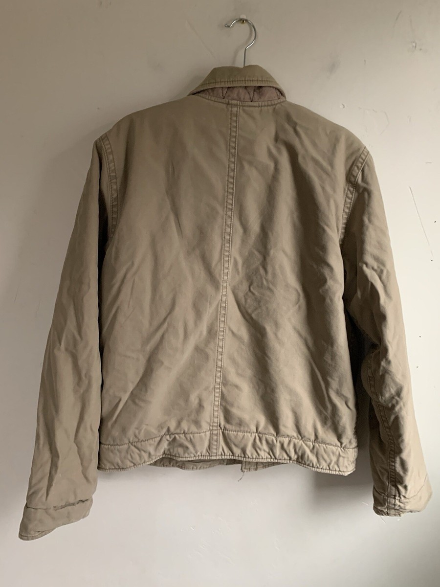 RARE 90s y2k VINTAGE HOLLISTER MILITARY FAUX FUR JACKET