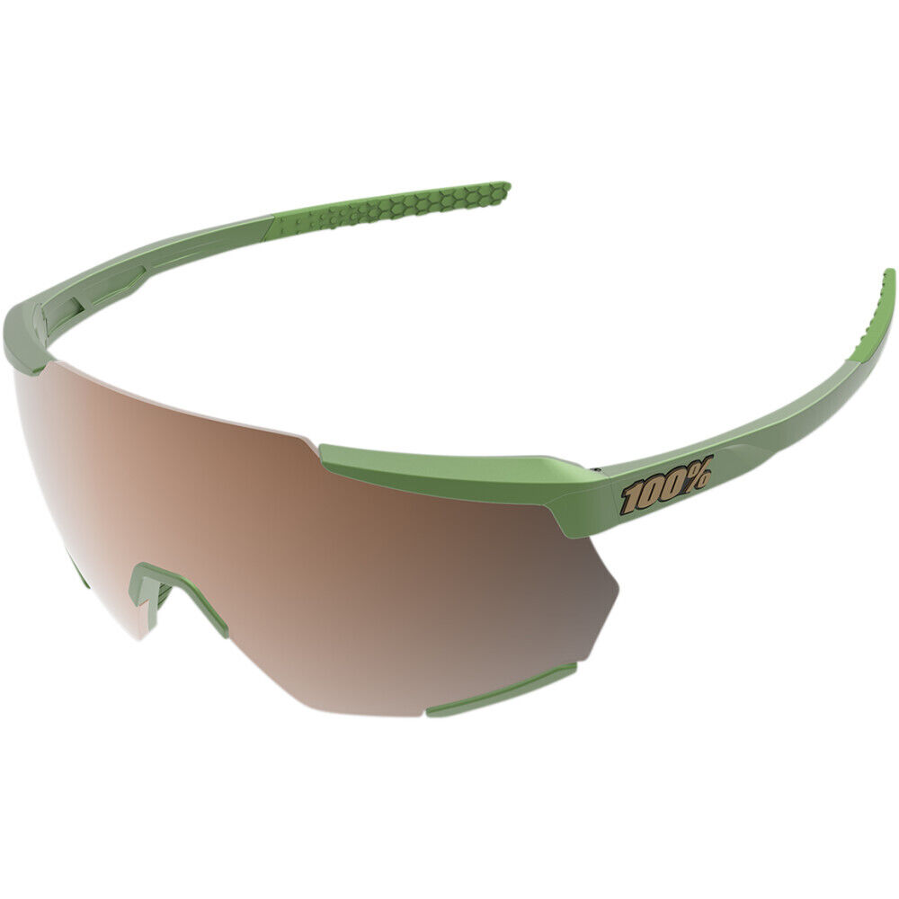 100% Racetrap Sunglasses (Matte Metallic Viperidae, Bronze 100% Racetrap Sunglasses (Matte Metallic Viperidae, Bronze