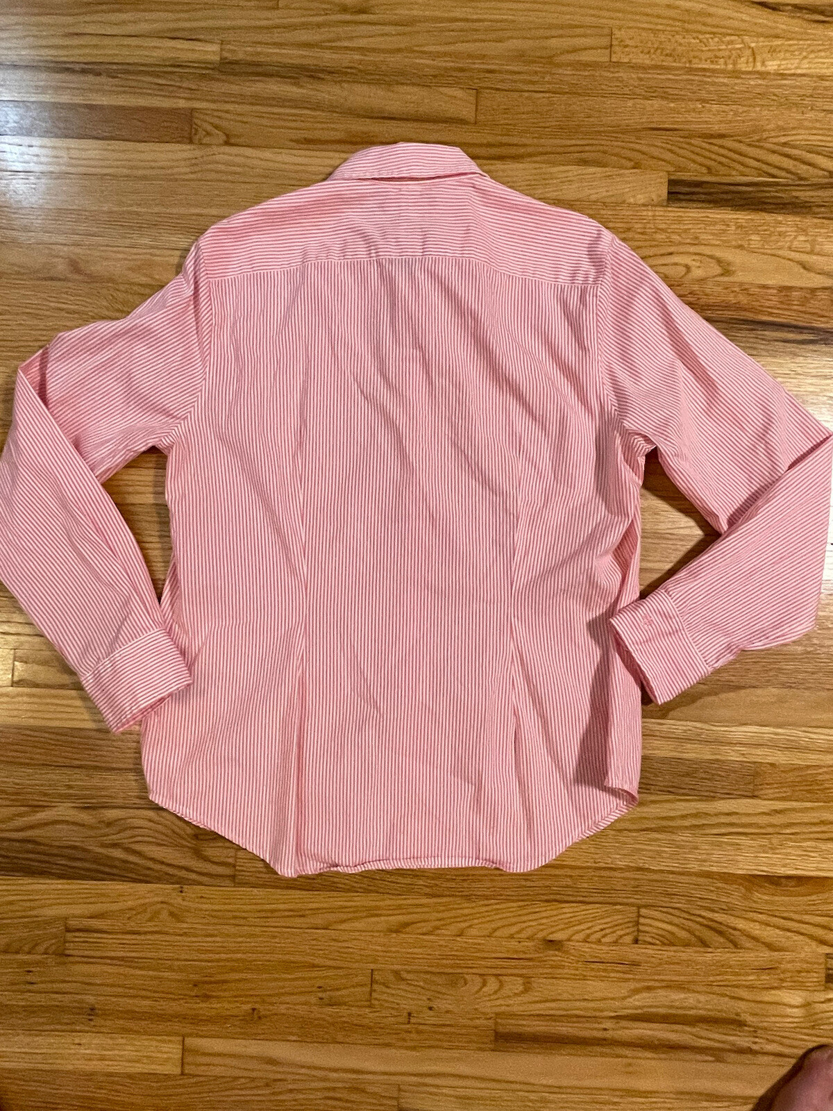 Lauren Ralph Lauren Women's NoIron ButtonDown Shirt Large Coral White