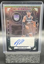 2020-21 Obsidian Buddy Hield Matrix Material GU Jersey Auto 23/49