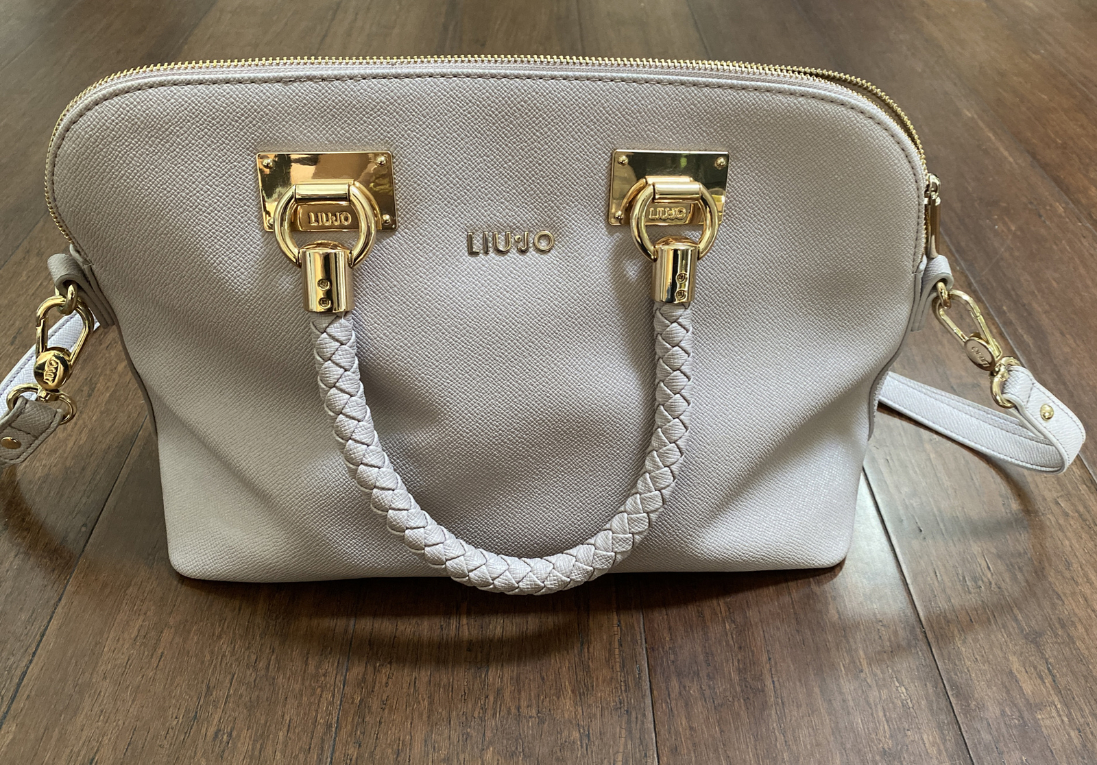 off white rose gold bag