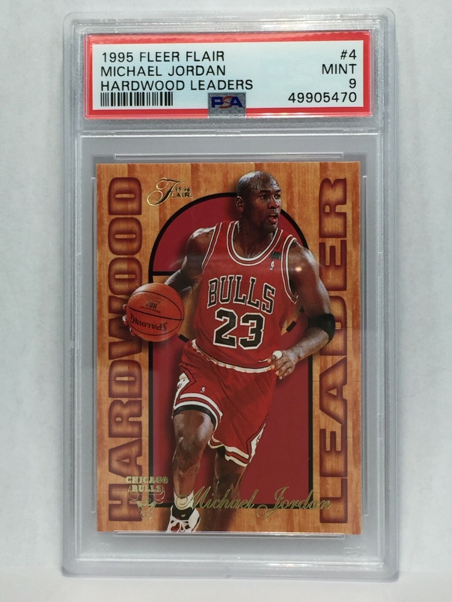 1995-96 FLEER Flair Hardwood Leaders Michael Jordan #4 PSA 9 MINT
