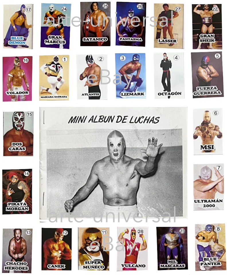 MINI ALBUM DE LUCHAS Complete LUCHA LIBRE AAA MEXICO WRESTLING Arena Coliseo