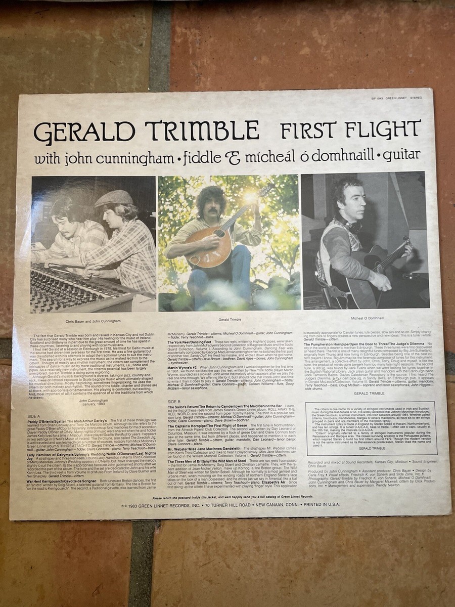 First Flight - Gerald Trimble (1983 Vinyl - Green Linnet