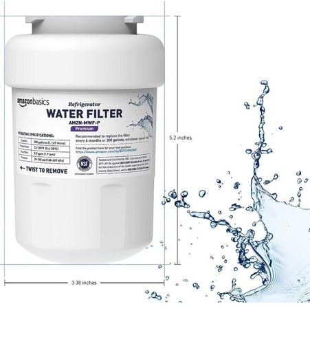 MWF Water Filter Replacement for GE MWF Amazon Basics Premium Filtration 2 Pack - Picture 5 of 9