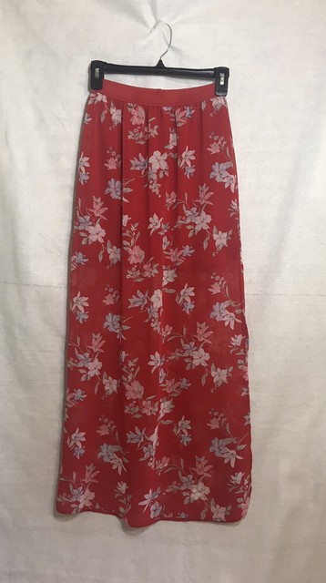 mini skirt with sheer maxi overlay