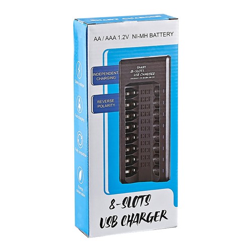 1.2V 8 Slots USB Electric Battery Charger for AA/AAA Ni-MH/Ni-Cd Rechargeable - Picture 8 of 9