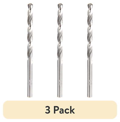 (3 pack)  1 Piece 3/16 inch Hss Roll Forged Drill Bit, Hss Material, AU00048K