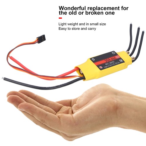 50A 2‑Way Brushless ESC Electronic Speed Controller Parts For RC Boat Model♡ - Picture 11 of 16
