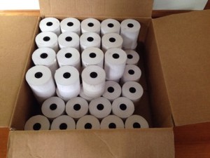 Lot 45 3 1/8" 220' Thermal Receipt Paper Rolls 19029DT POS Point of Sale Paper