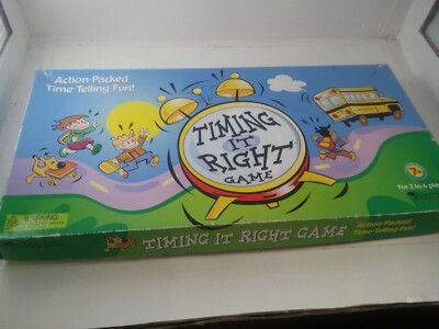 Learning Resources TIMING IT RIGHT Children's Educational Board Kids Game Boxed