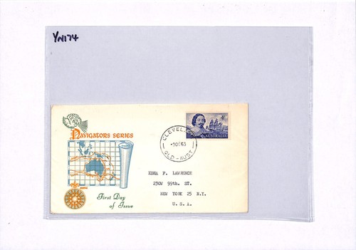 AUSTRALIA 1963 FDC *NAVIGATORS* 4s Tasman ILLUSTRATED First Day Cover YN174 - Picture 5 of 12