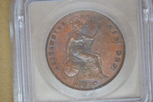 GREAT BRITAIN. Penny, 1854. ICG MS-61 Brown - Picture 5 of 5