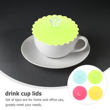 6PCS 10.5CM Mug Cover Silicone Outdoor Drink Cover Cup Covers for Hot Drinks