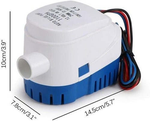 Automatic Boat Marine Bilge Pump 12V 1100GPH Submersible Electric Water Pump US - Bild 7 von 16