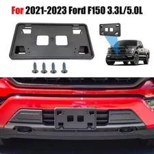 Front License Plate Holder Mount Frames Bracket For 2021-2023 Ford F150 3.3/5.0L
