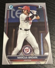2023 Bowman Draft Marcus Brown 1st Bowman Chrome 
