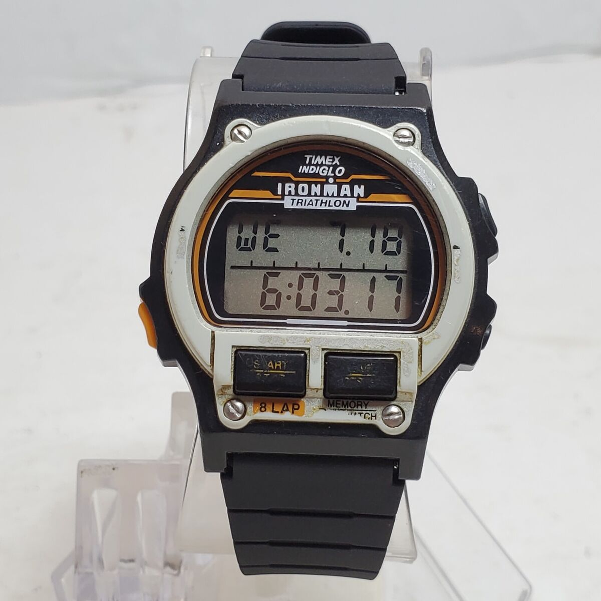 Vintage 1995 TIMEX Ironman Triathlon 8 Lap Digital Black Vintage 1995 TIMEX Ironman Triathlon 8 Lap Digital Black