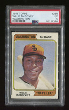 1974 Topps Baseball #250 Willie McCovey Washington Variation PSA 5