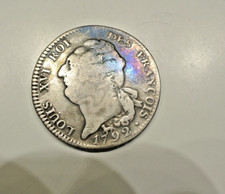 LOUIS XVI 6 LIVRES 1792  A ( révolution ) poids 28gr75