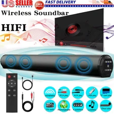 Wireless Bluetooth TV Sound Bar Theater Subwoofer Soundbar Computer Speaker 22''
