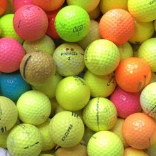 100 bunte Golfbälle Mix Lakeballs für Cross-Golf Bälle zum Verschlagen XGolf